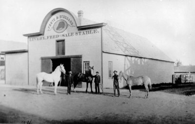 Foote and Stoddard Livery, 1885 by American Photographer
